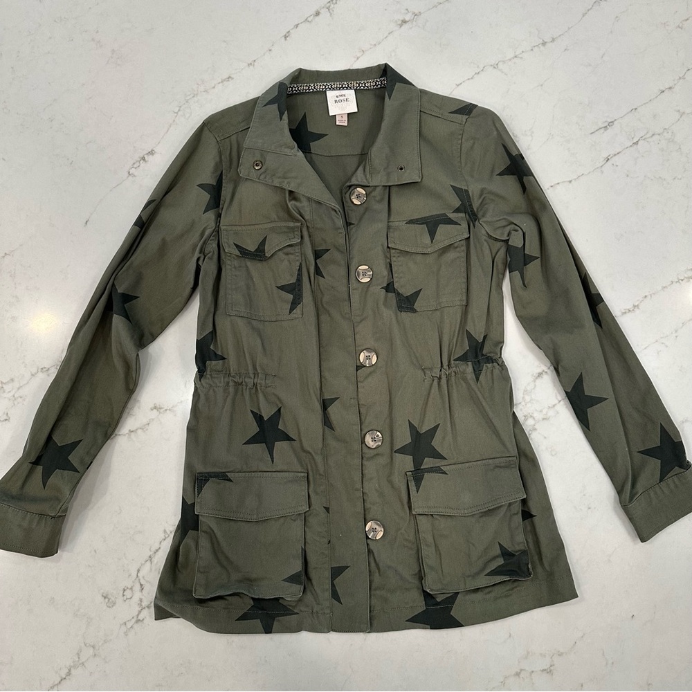 ✨MUST GO✨Knox Rose Olive Green Star Jacket